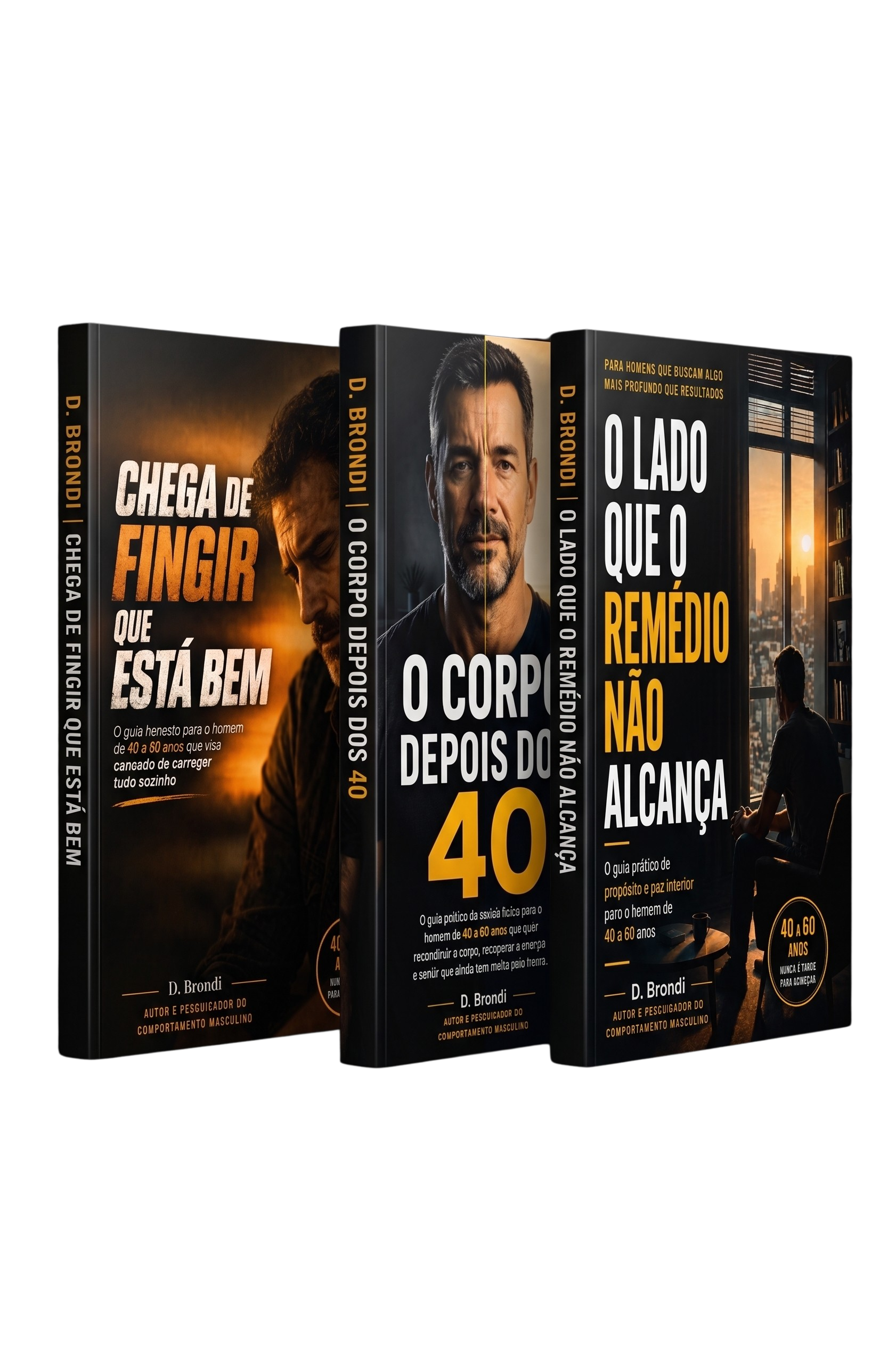 Coleção Awen — três livros: Chega de Fingir que Está Bem, O Corpo Depois dos 40 e O Lado que o Remédio Não Alcança